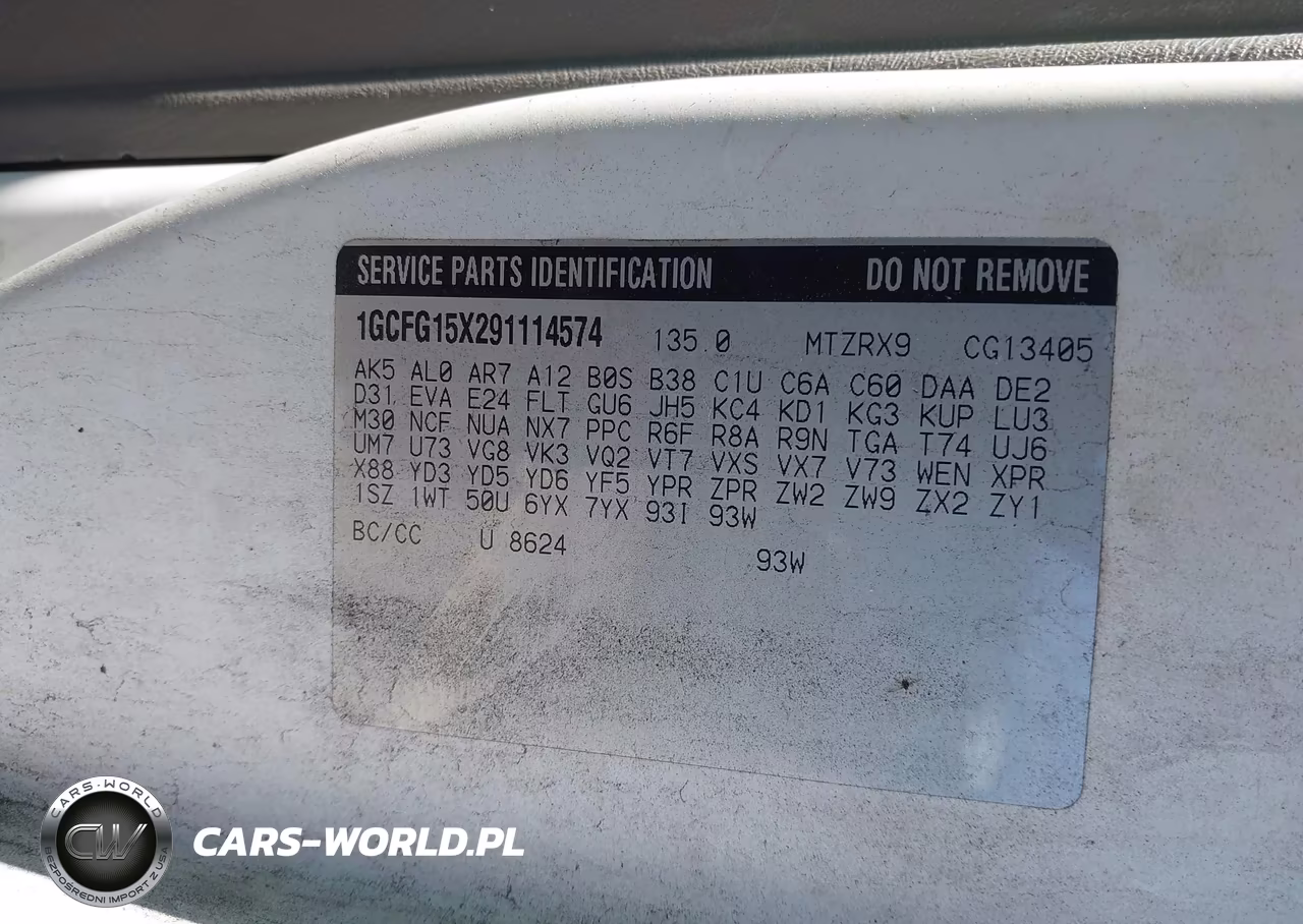2009 Chevrolet Express 1500 Work Van VIN:1GCFG15X291114574 - 9
