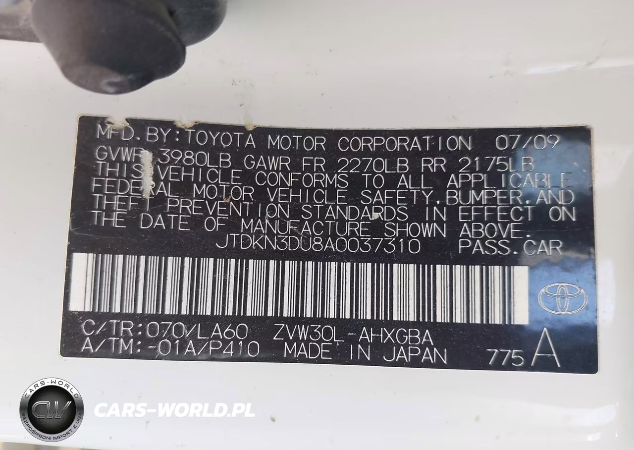 2010 Toyota Prius V VIN:JTDKN3DU8A0037310 - 9