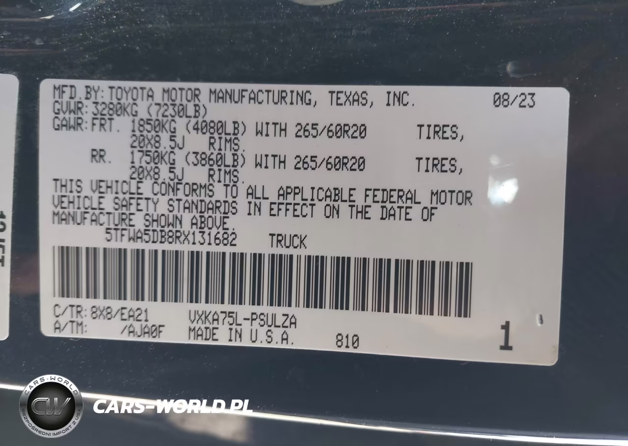 2024 Toyota Tundra Limited VIN:5TFWA5DB8RX131682 - 9