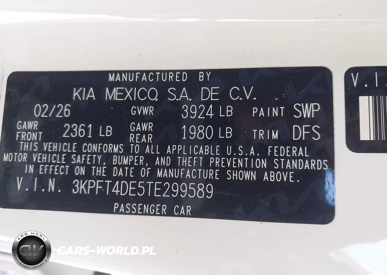 2026 Kia K4 Lxs VIN:3KPFT4DE5TE299589 - 9