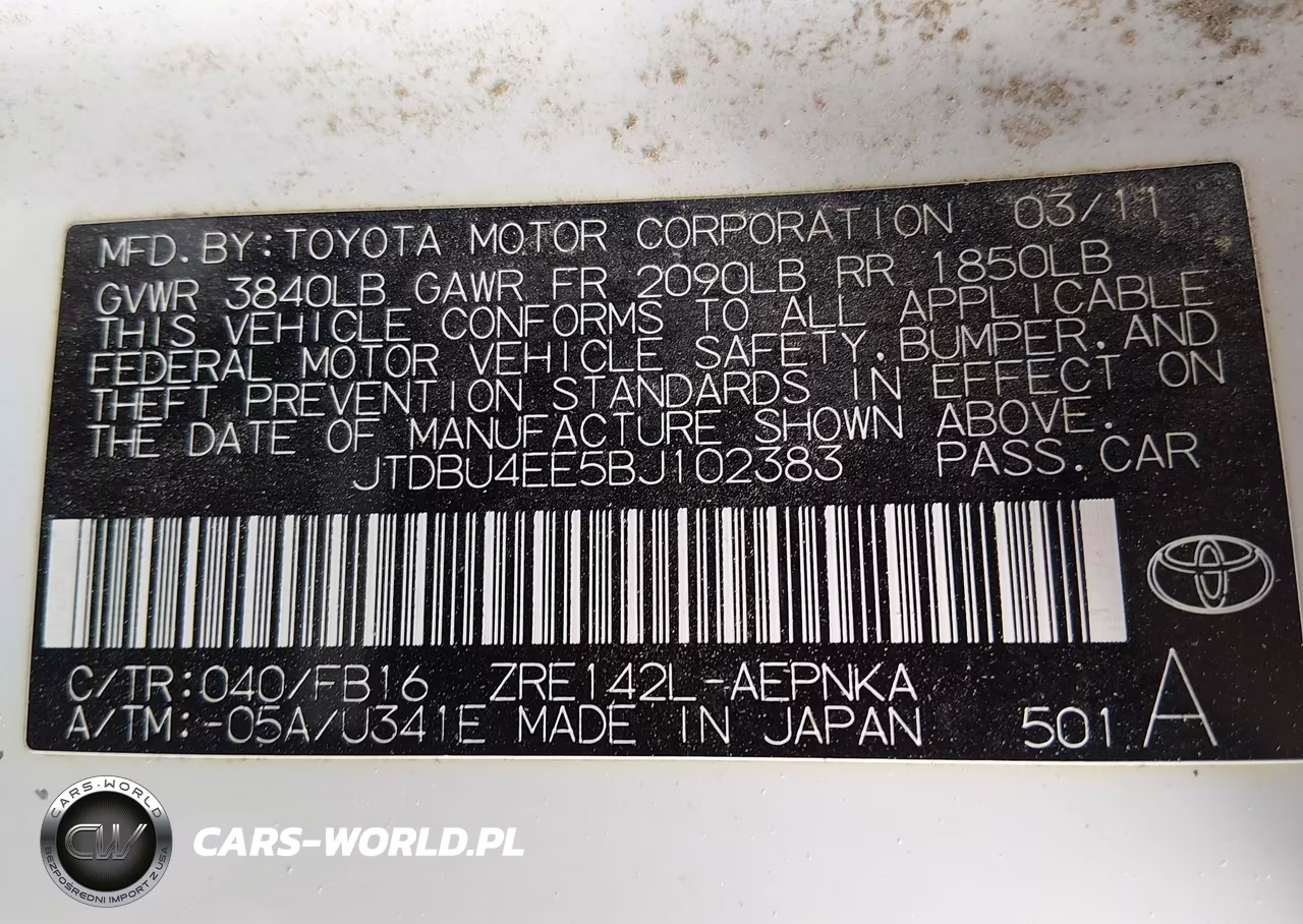2011 Toyota Corolla Le VIN:JTDBU4EE5BJ102383 - 9
