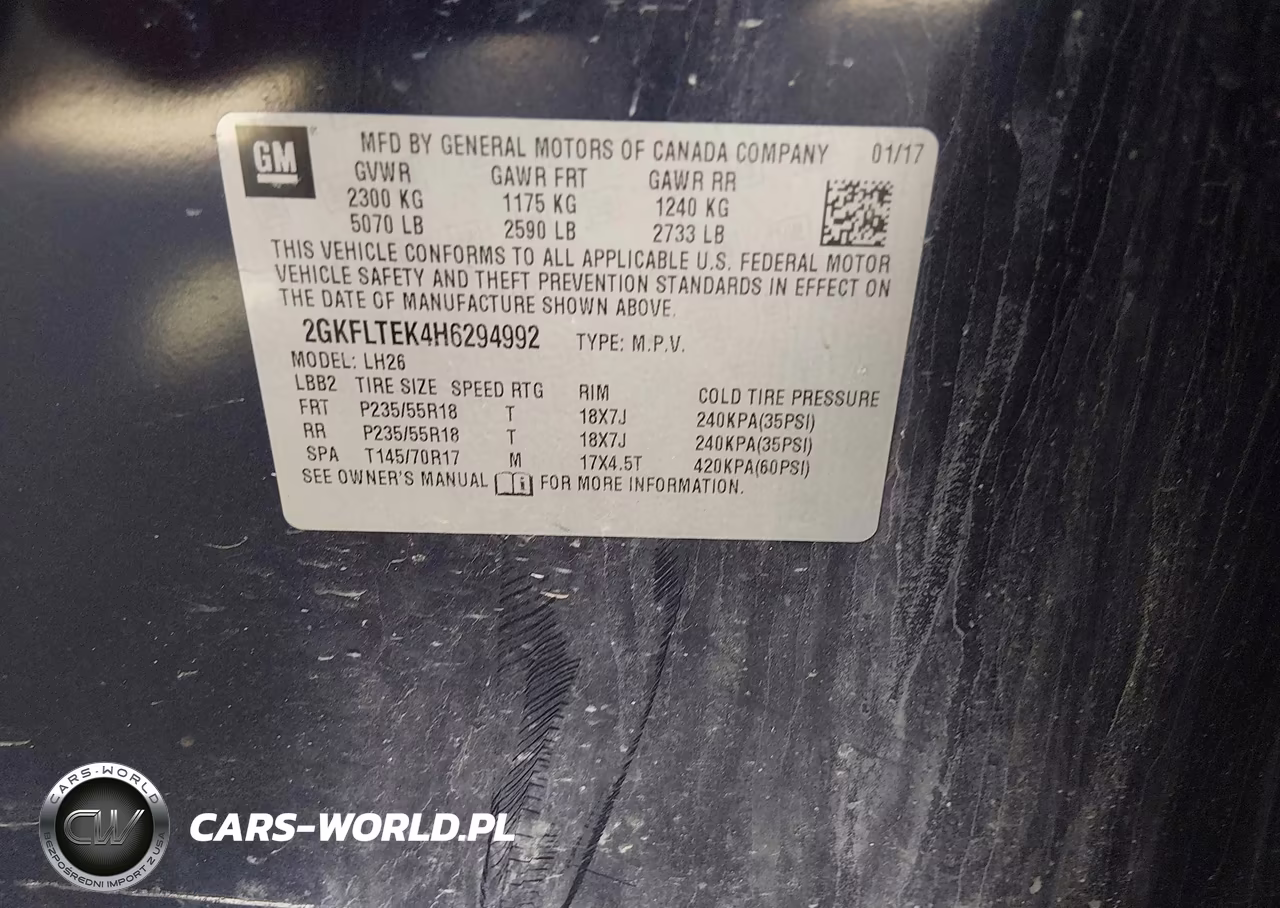 2017 GMC Terrain Sle-2 VIN:2GKFLTEK4H6294992 - 9