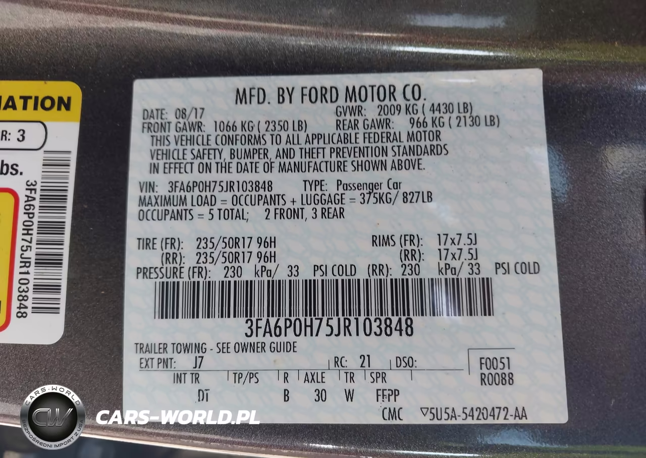 2018 Ford Fusion Se VIN:3FA6P0H75JR103848 - 9