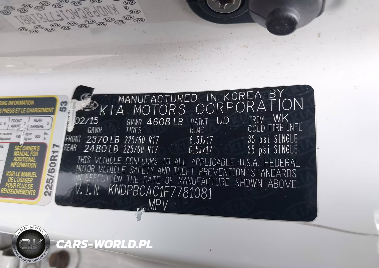 2015 Kia Sportage Lx VIN:KNDPBCAC1F7781081 - 9