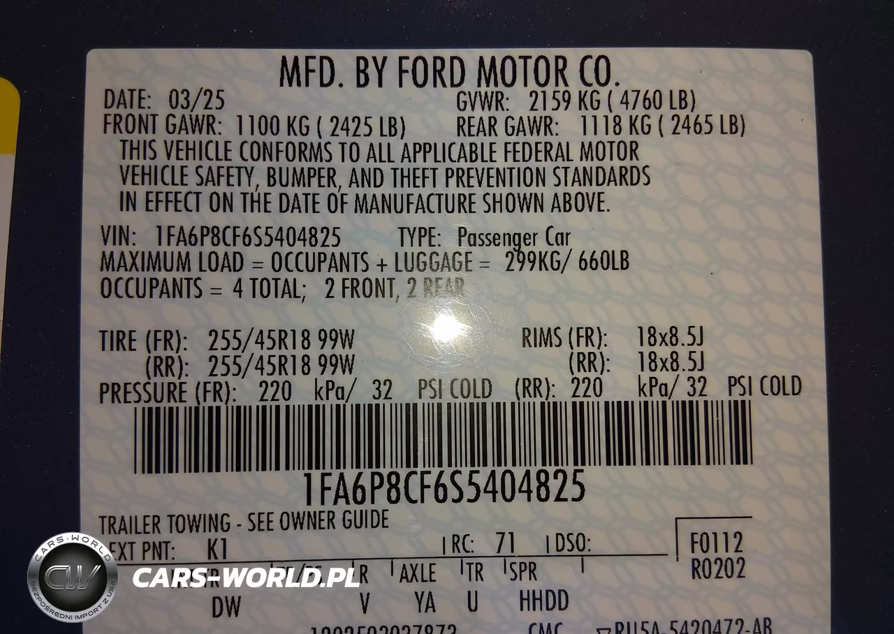 2025 Ford Mustang Gt Fastback VIN:1FA6P8CF6S5404825 - 9