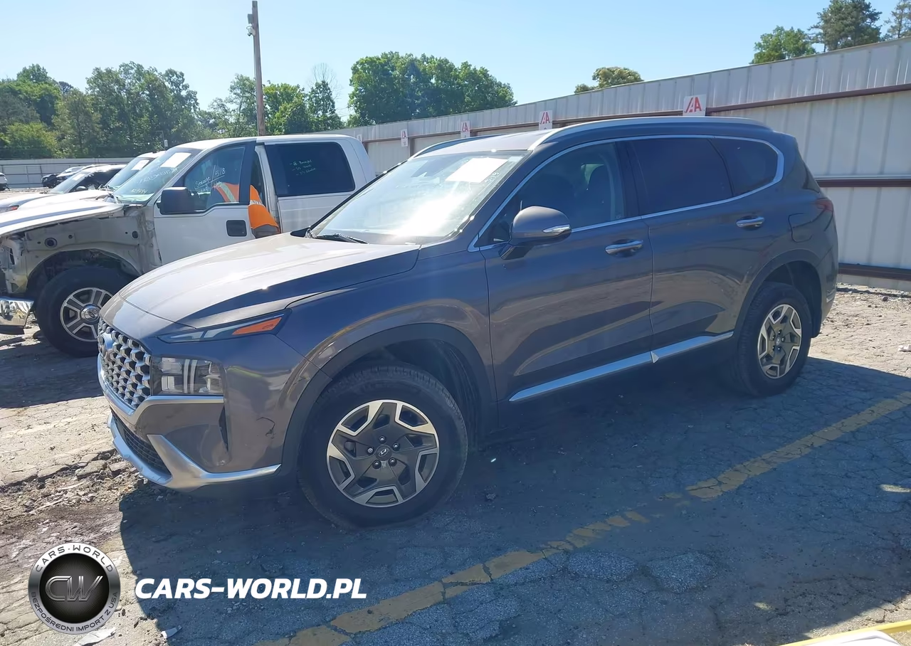 2022 Hyundai Santa Fe Hybrid Blue VIN:KM8S2DA13NU025617 - 2