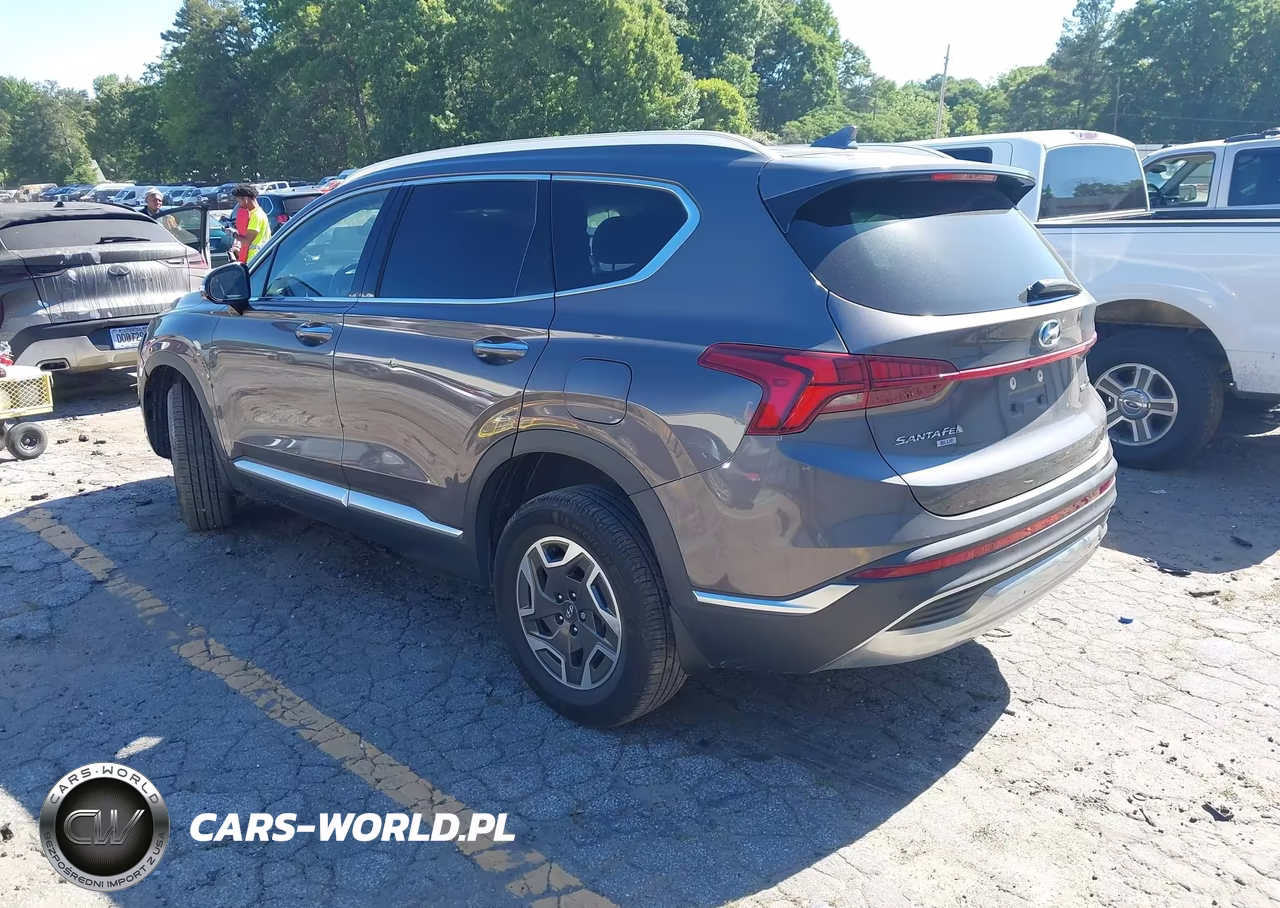 2022 Hyundai Santa Fe Hybrid Blue VIN:KM8S2DA13NU025617 - 3