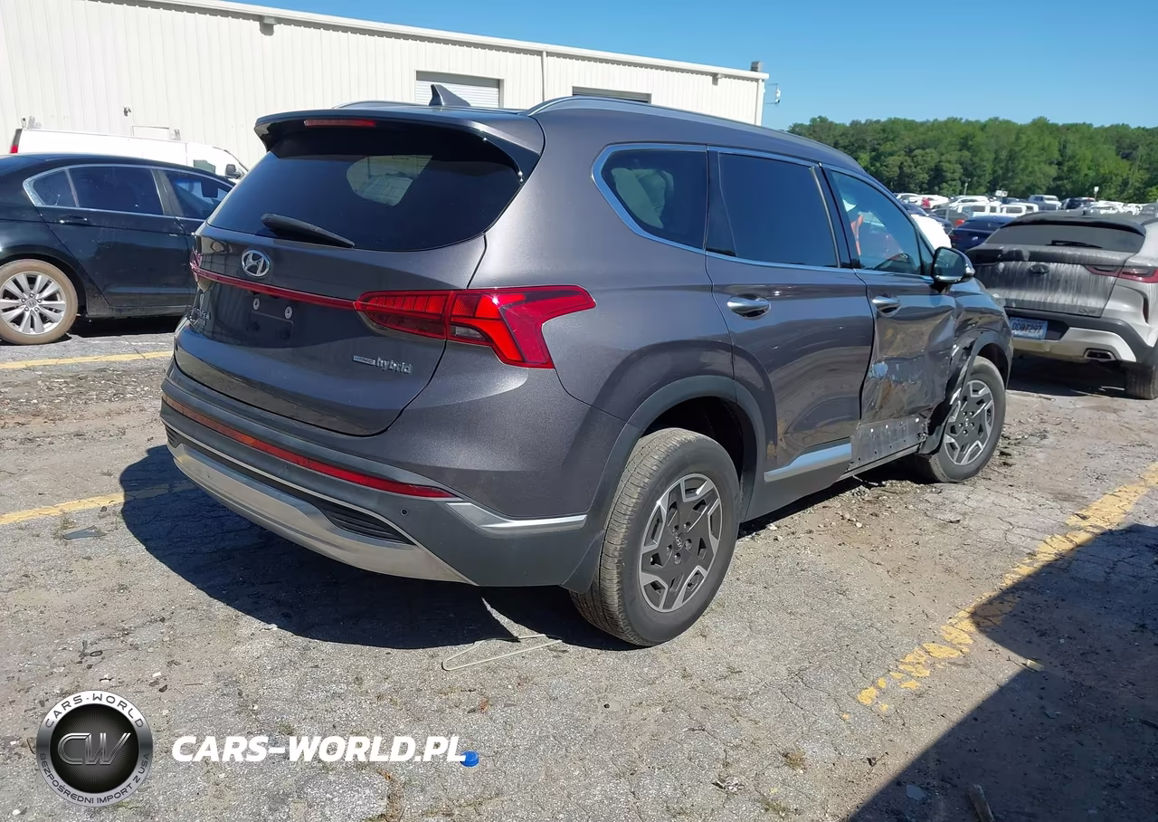 2022 Hyundai Santa Fe Hybrid Blue VIN:KM8S2DA13NU025617 - 4