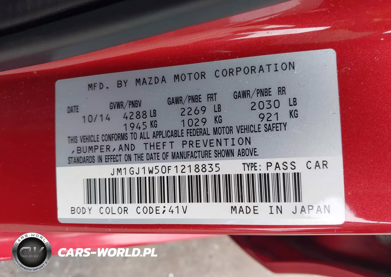 2015 Mazda Mazda6 I Grand Touring VIN:JM1GJ1W50F1218835 - 9