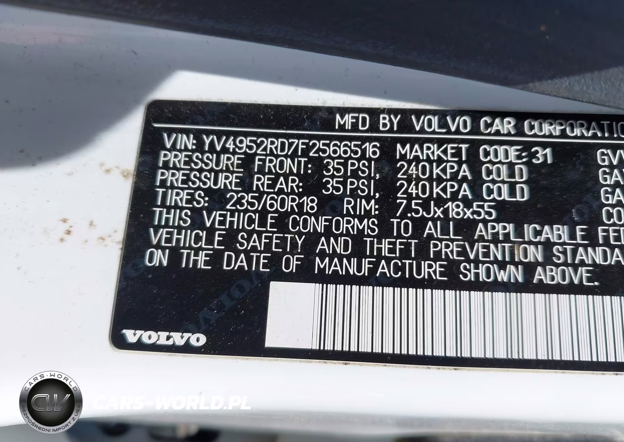 2015 Volvo Xc60 3.2 Platinum VIN:YV4952RD7F2566516 - 9