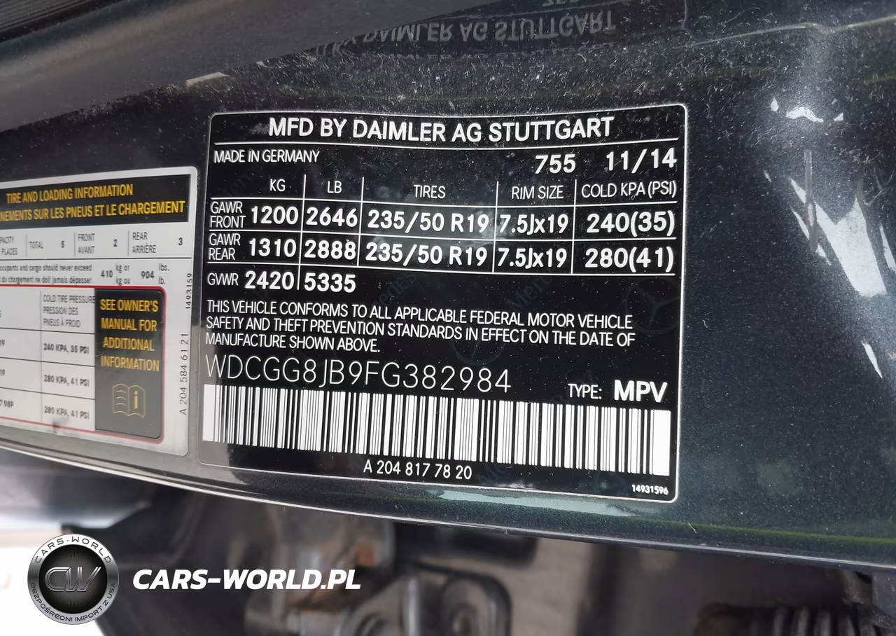2015 Mercedes-Benz Glk 350 4Matic VIN:WDCGG8JB9FG382984 - 9