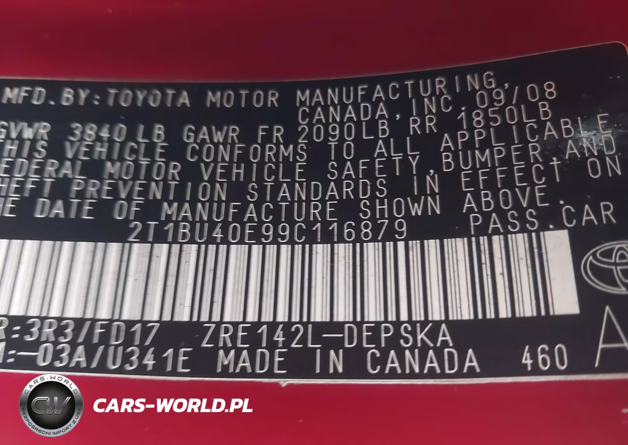 2009 Toyota Corolla S VIN:2T1BU40E99C116879 - 9