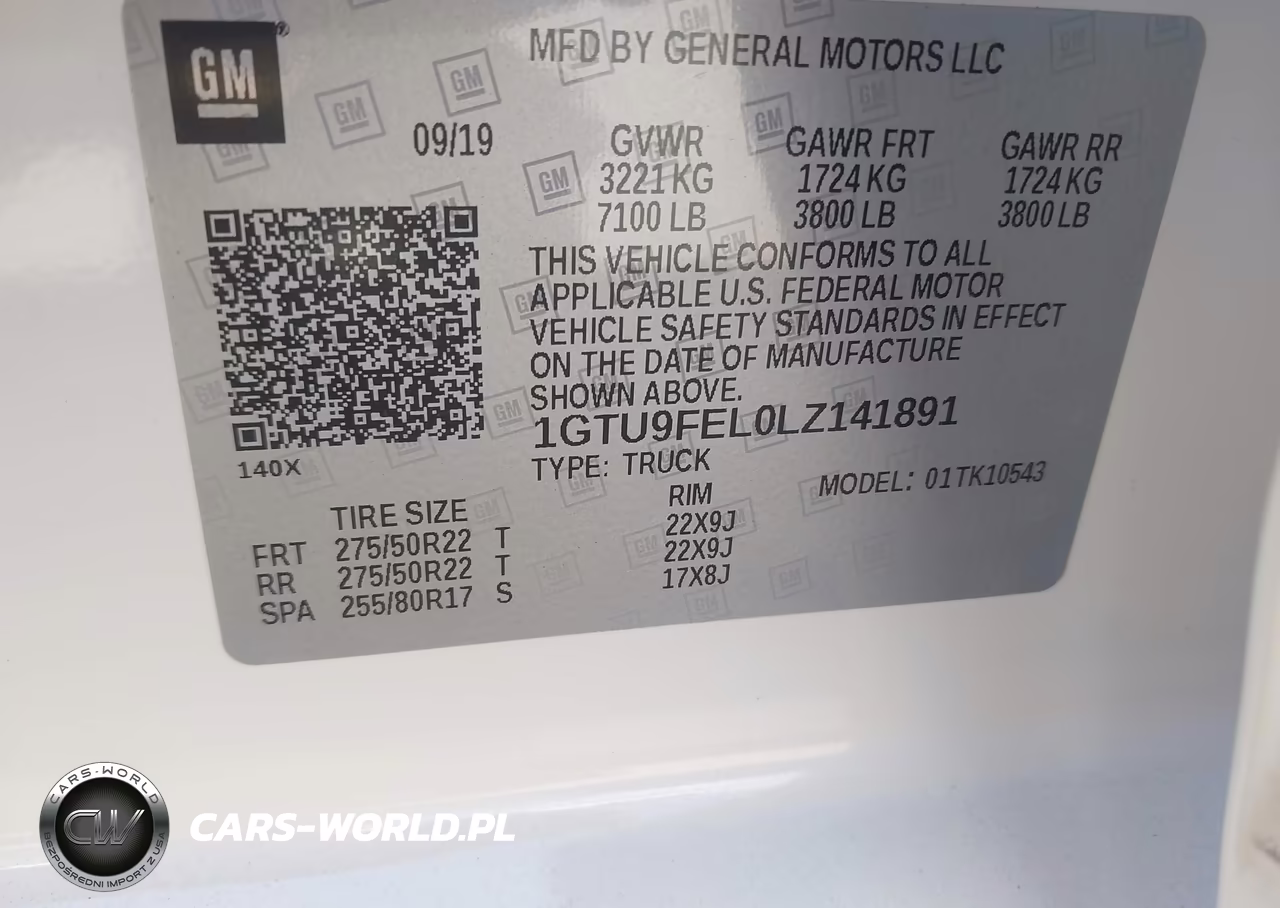 2020 GMC Sierra 1500 4Wd Short Box Denali VIN:1GTU9FEL0LZ141891 - 9