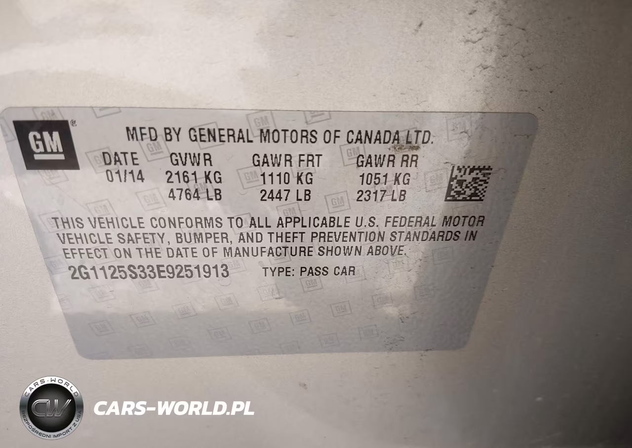 2014 Chevrolet Impala 2Lt VIN:2G1125S33E9251913 - 9