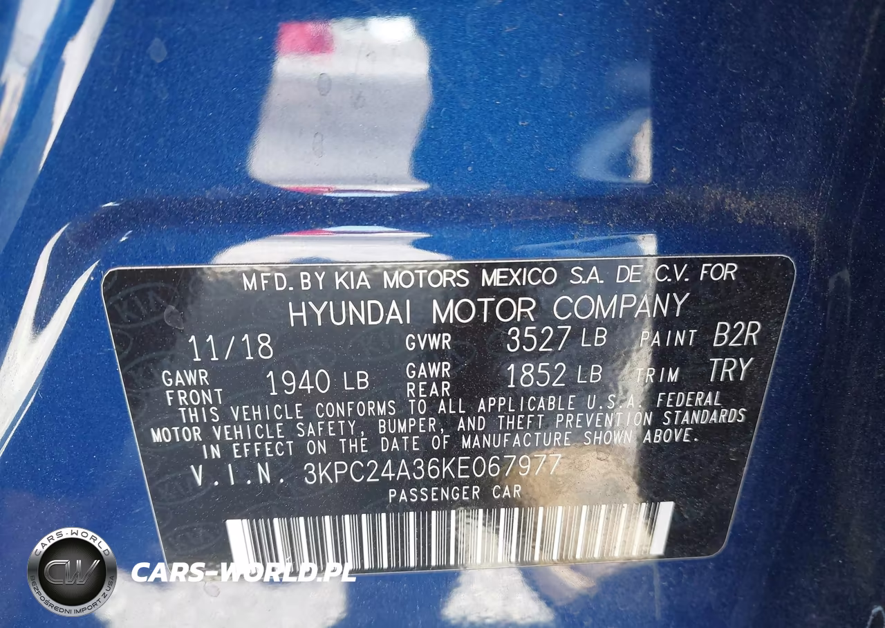 2019 Hyundai Accent Se VIN:3KPC24A36KE067977 - 9