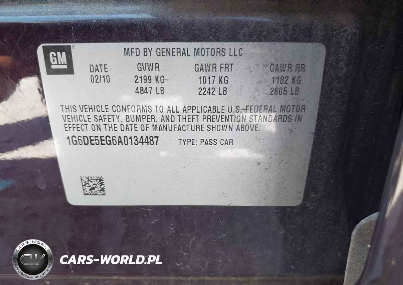 2010 Cadillac Cts Luxury VIN:1G6DE5EG6A0134487 - 9
