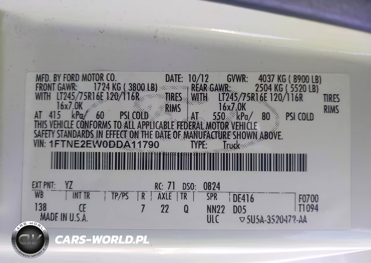 2013 Ford E-250 Commercial VIN:1FTNE2EW0DDA11790 - 9