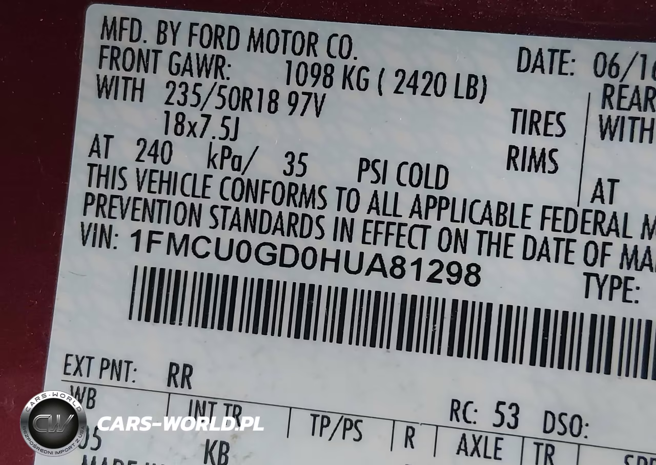 2017 Ford Escape Se VIN:1FMCU0GD0HUA81298 - 9
