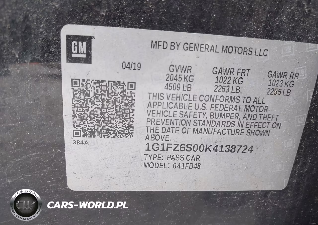 2019 Chevrolet Bolt Ev Premier VIN:1G1FZ6S00K4138724 - 9
