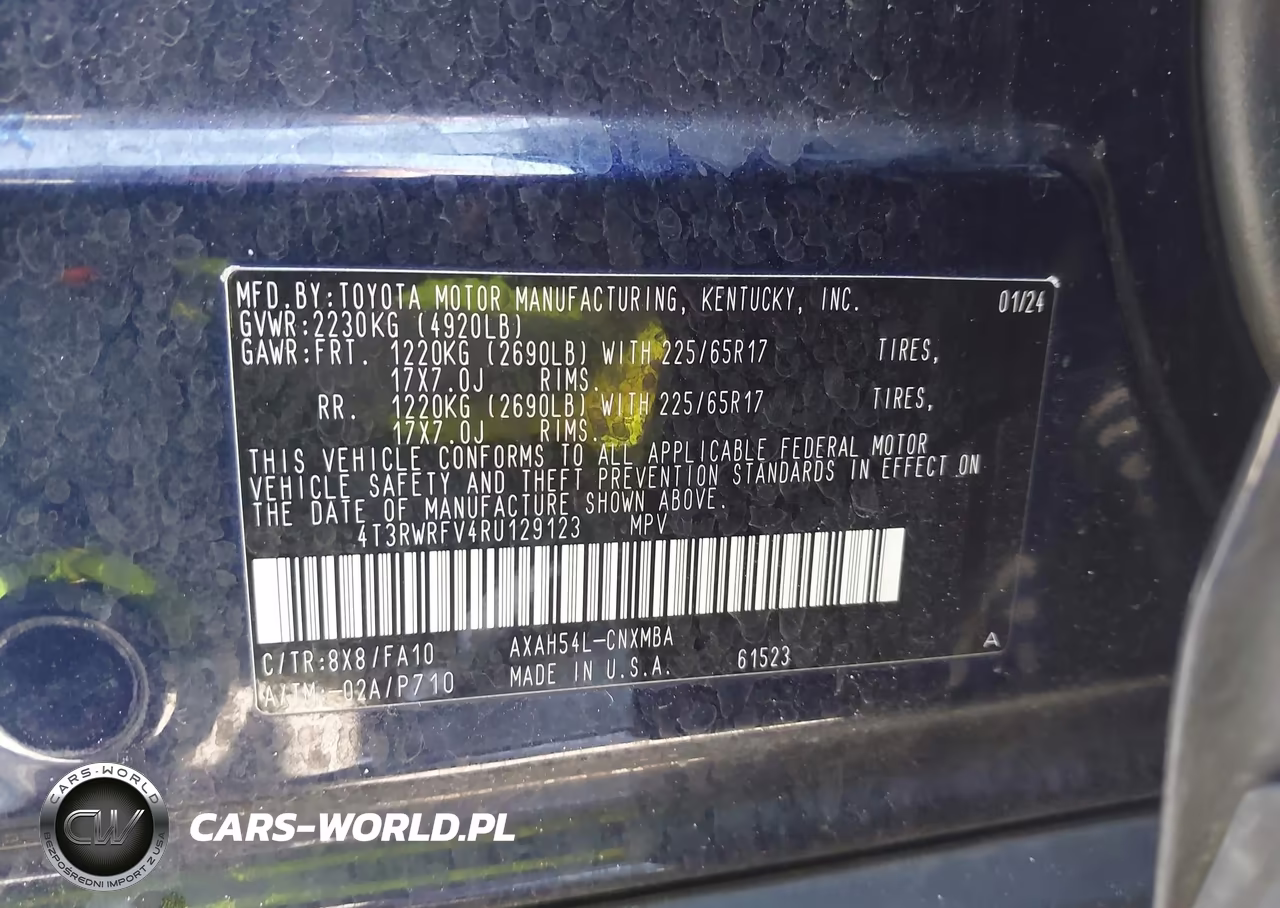 2024 Toyota Rav4 Hybrid Xle VIN:4T3RWRFV4RU129123 - 9