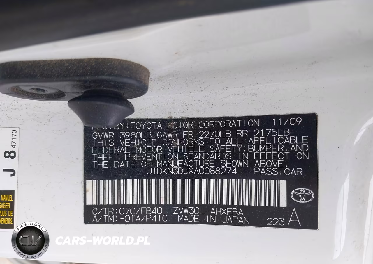2010 Toyota Prius Iii VIN:JTDKN3DUXA0088274 - 9