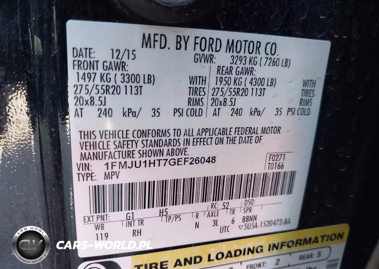 2016 Ford Expedition King Ranch VIN:1FMJU1HT7GEF26048 - 9