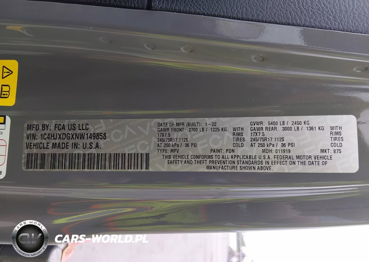 2022 Jeep Wrangler Unlimited Sport S 4X4 VIN:1C4HJXDGXNW149858 - 9