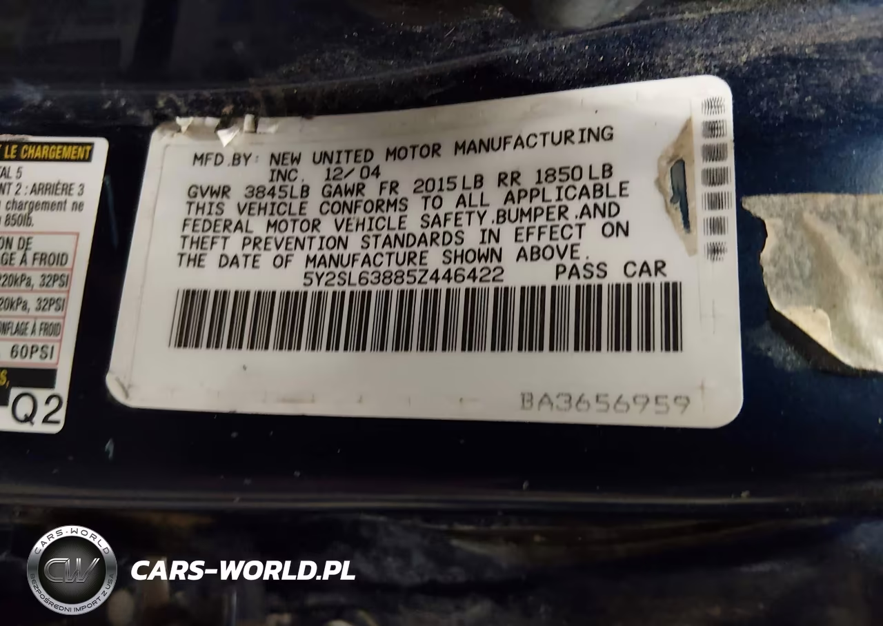 2005 Pontiac Vibe VIN:5Y2SL63885Z446422 - 9