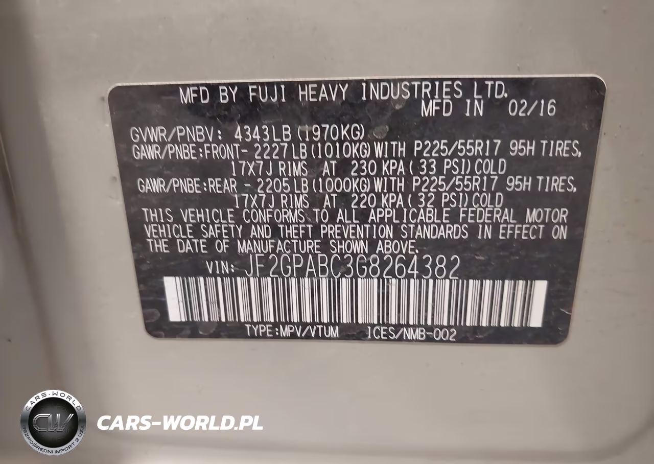 2016 Subaru Crosstrek 2.0I Premium VIN:JF2GPABC3G8264382 - 9