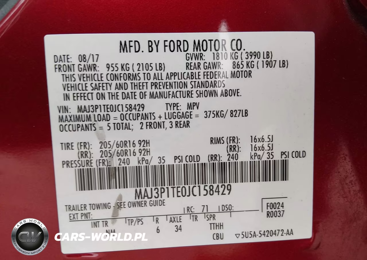 2018 Ford Ecosport Se VIN:MAJ3P1TE0JC158429 - 9