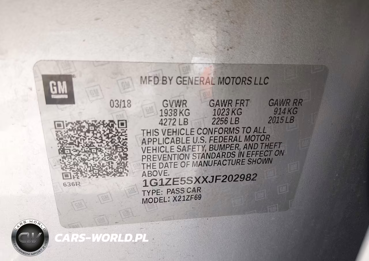 2018 Chevrolet Malibu Premier VIN:1G1ZE5SXXJF202982 - 9