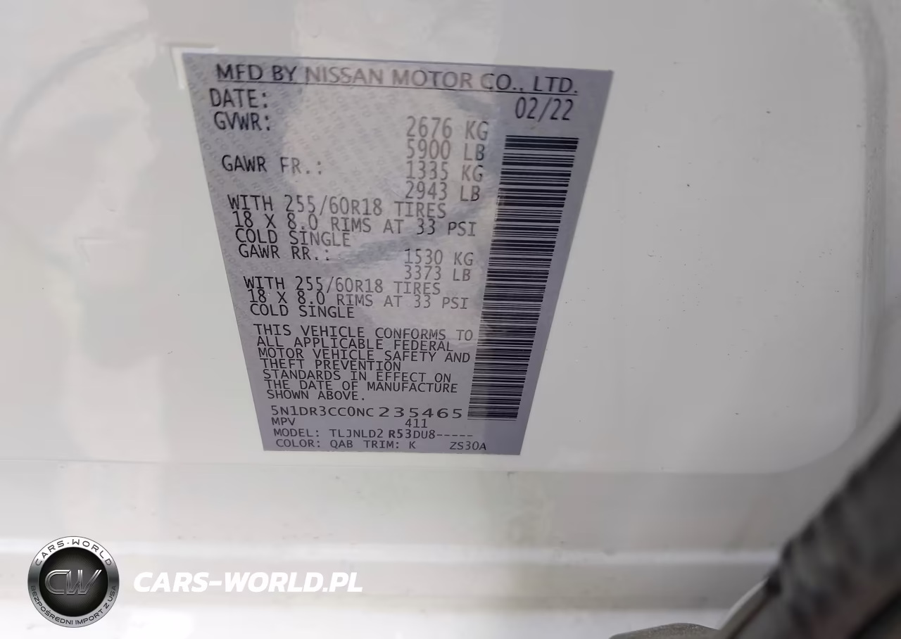 2022 Nissan Pathfinder Sl 4Wd VIN:5N1DR3CC0NC235465 - 9