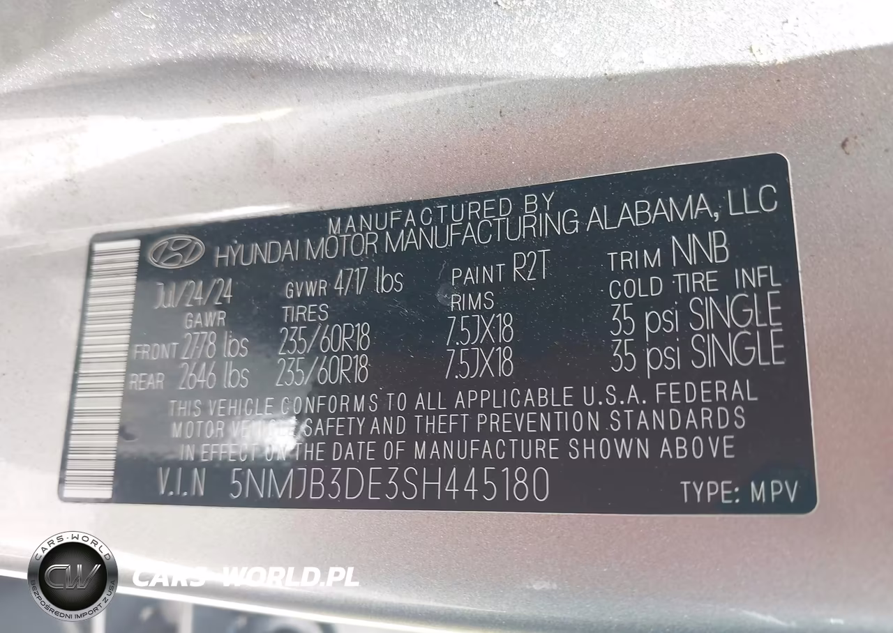 2025 Hyundai Tucson Sel VIN:5NMJB3DE3SH445180 - 9