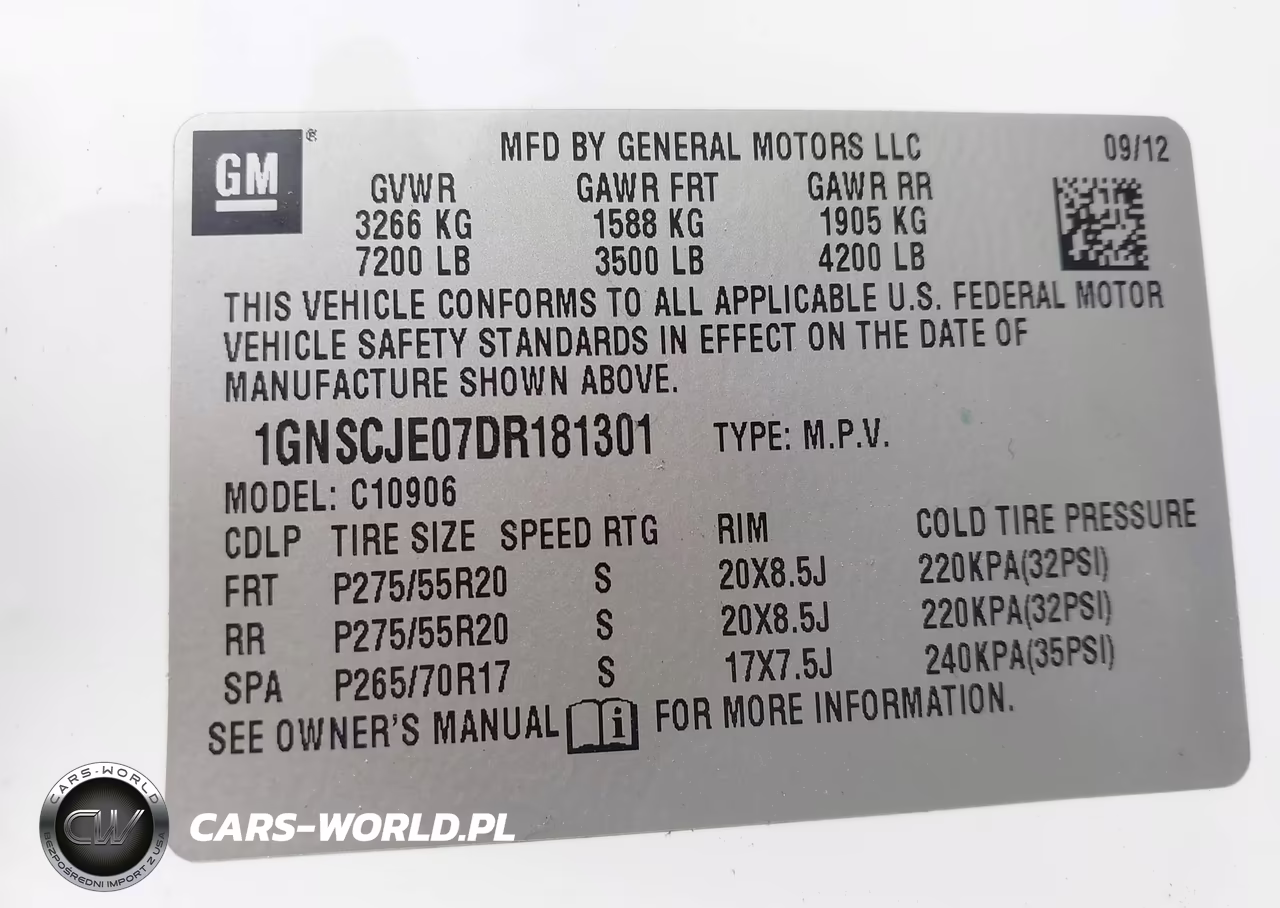 2013 Chevrolet Suburban 1500 Lt VIN:1GNSCJE07DR181301 - 9