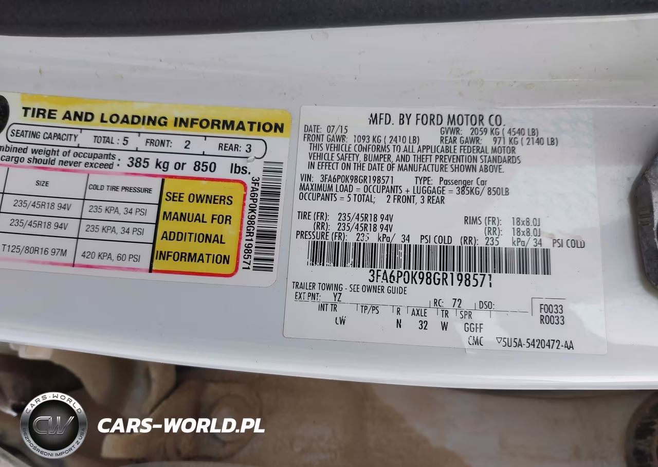 2016 Ford Fusion Titanium VIN:3FA6P0K98GR198571 - 9