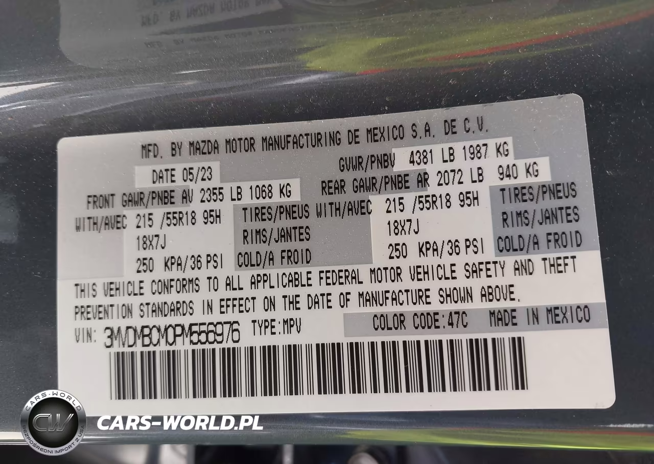 2023 Mazda Cx-30 2.5 S Carbon Edition VIN:3MVDMBCM0PM556976 - 9