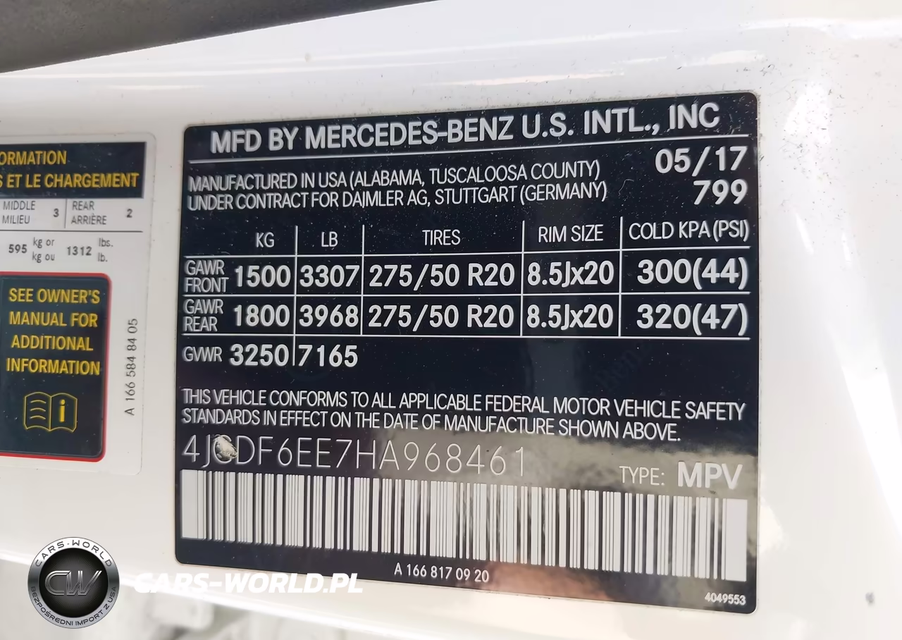 2017 Mercedes-Benz Gls 450 4Matic VIN:4JGDF6EE7HA968461 - 9