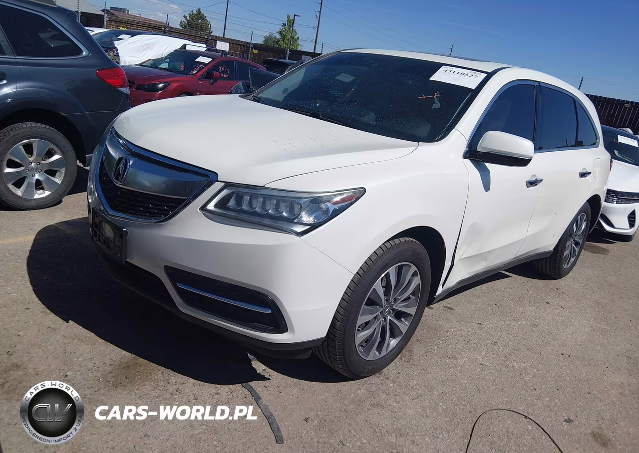 2016 Acura Mdx Technology Acurawatch Plus Packages-Technology Package VIN:5FRYD4H40GB061848 - 2