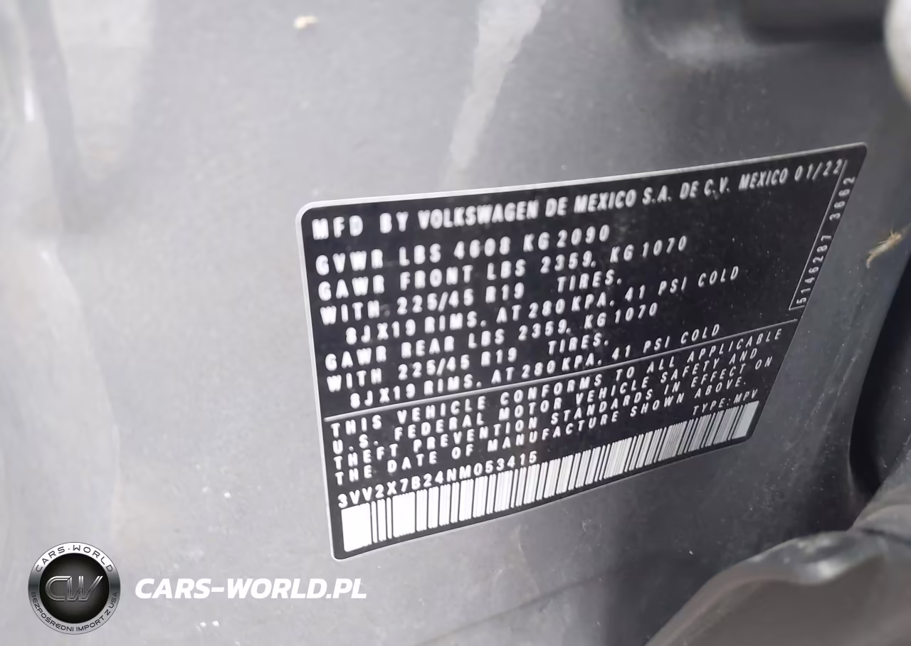 2022 Volkswagen Taos 1.5T Sel VIN:3VV2X7B24NM053415 - 9