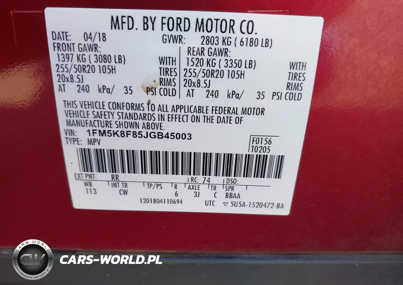 2018 Ford Explorer Limited VIN:1FM5K8F85JGB45003 - 9