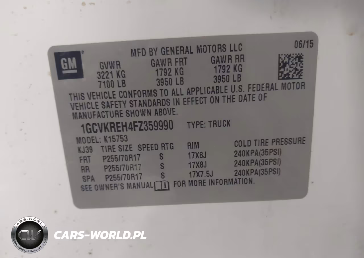 2015 Chevrolet Silverado 1500 1Lt VIN:1GCVKREH4FZ359990 - 9