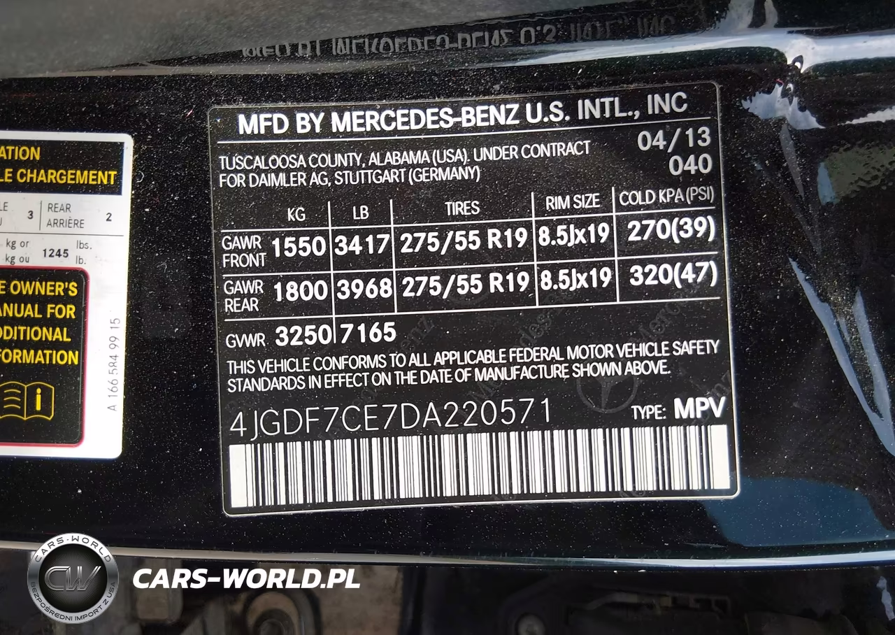 2013 Mercedes-Benz Gl 450 4Matic VIN:4JGDF7CE7DA220571 - 9