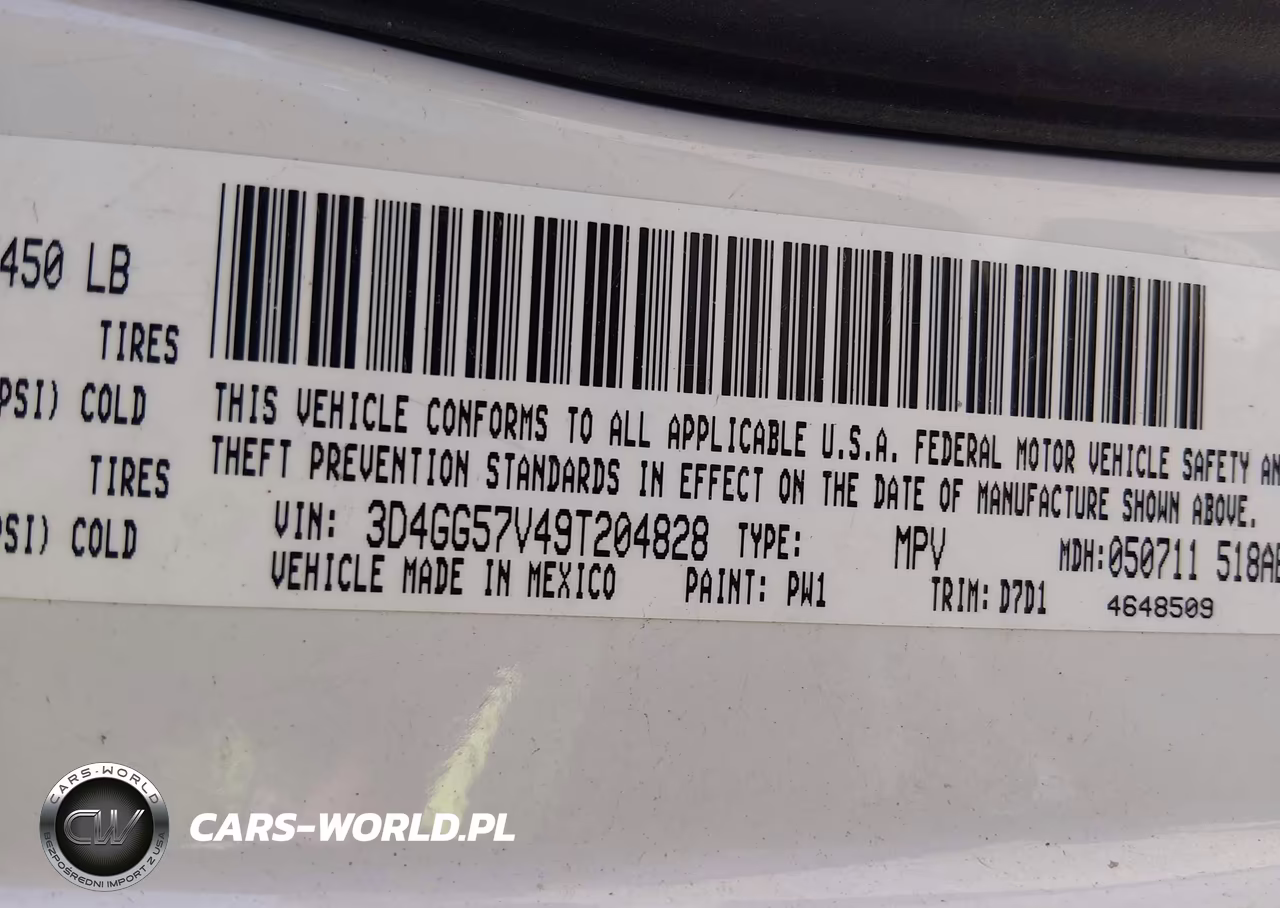 2009 Dodge Journey Sxt VIN:3D4GG57V49T204828 - 9