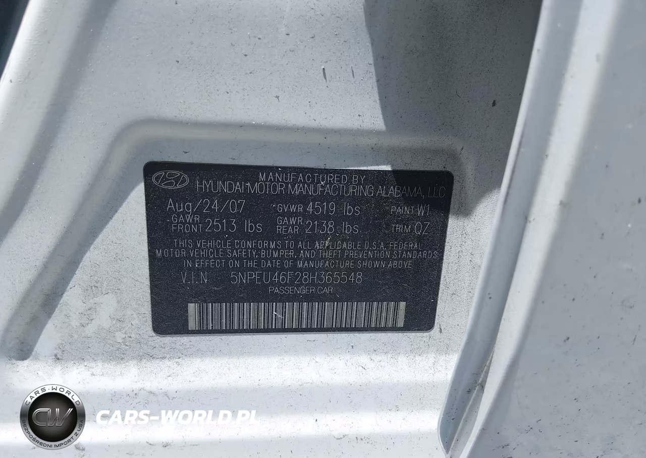 2008 Hyundai Sonata Limited V6-Se V6 VIN:5NPEU46F28H365548 - 9