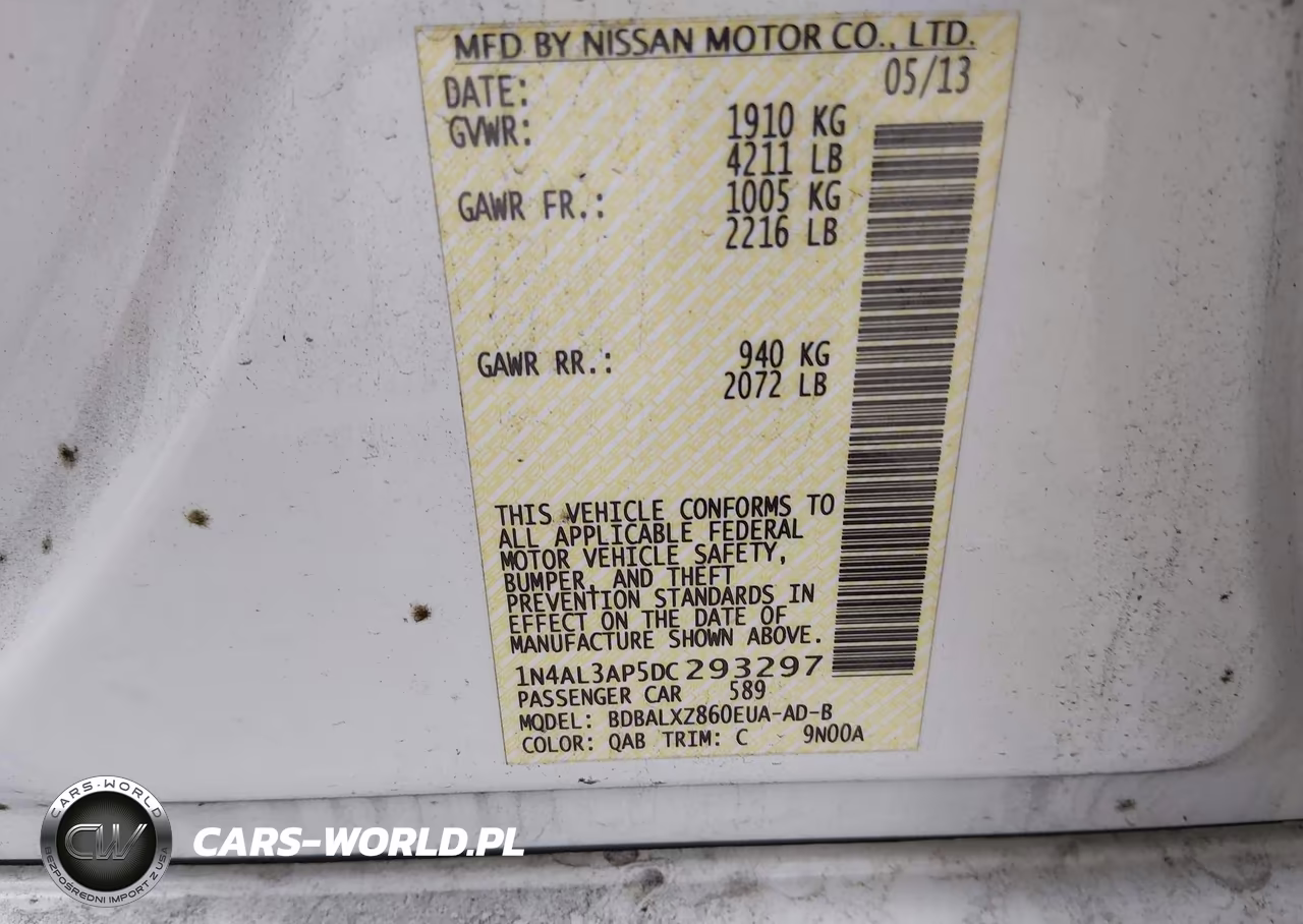 2013 Nissan Altima 2.5 Sl VIN:1N4AL3AP5DC293297 - 9