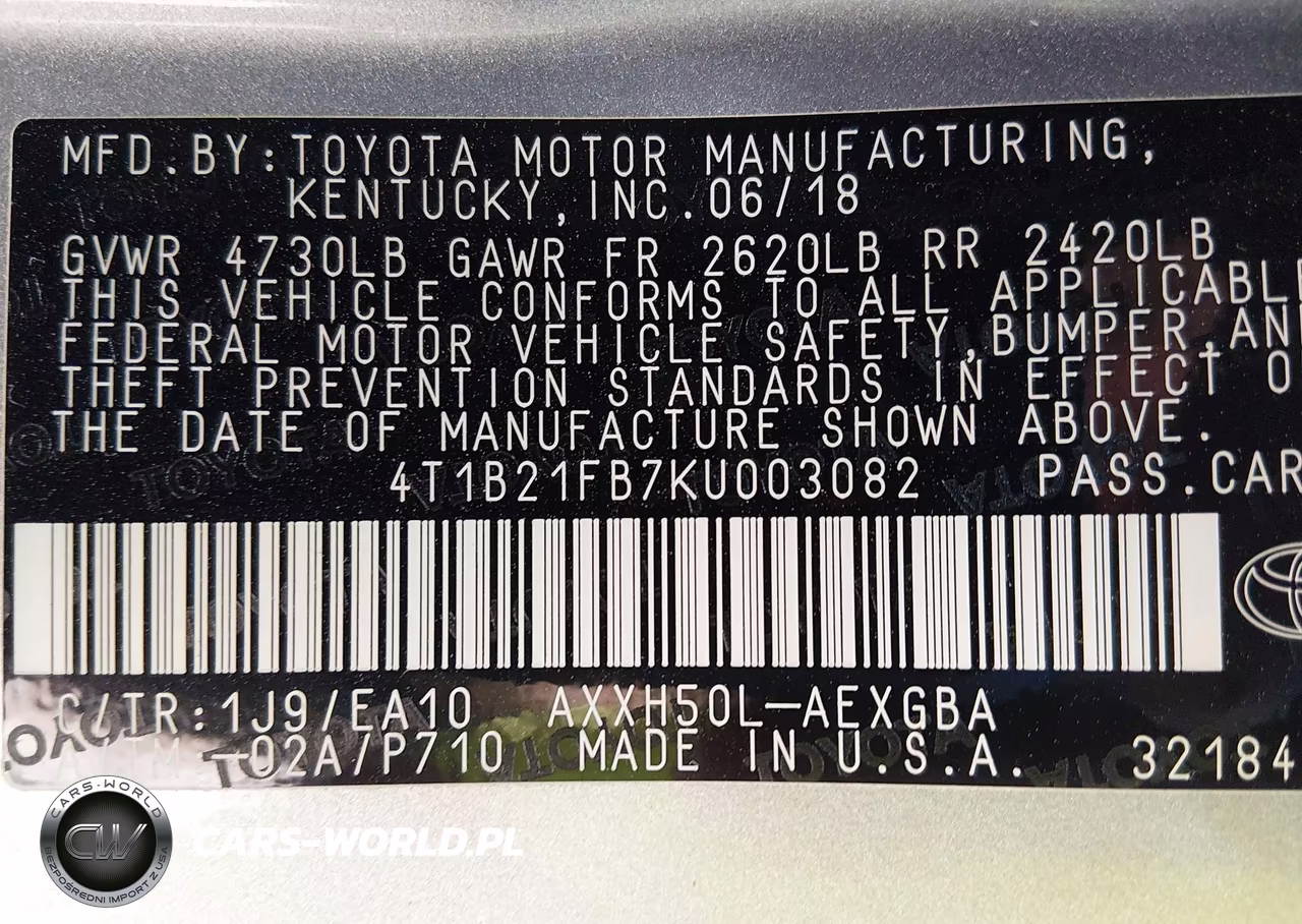 2019 Toyota Avalon Hybrid Xle VIN:4T1B21FB7KU003082 - 9