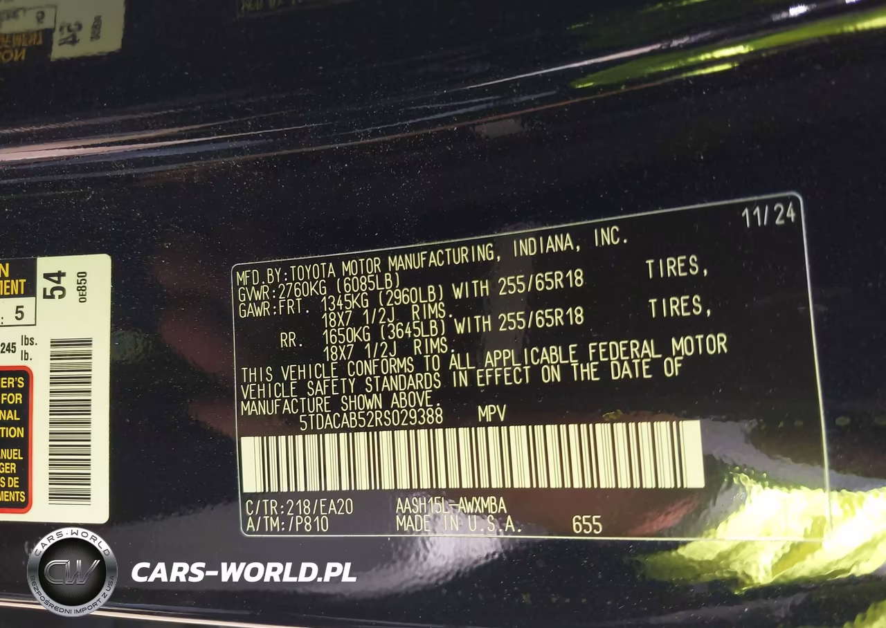 2024 Toyota Grand Highlander Hybrid Xle VIN:5TDACAB52RS029388 - 9