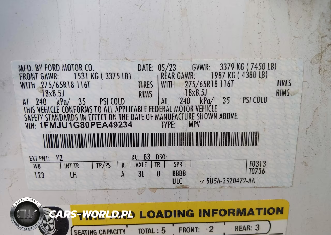 2023 Ford Expedition Xl VIN:1FMJU1G80PEA49234 - 9
