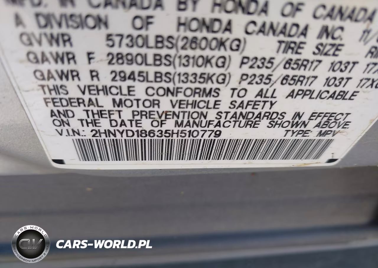 2005 Acura Mdx VIN:2HNYD18635H510779 - 9