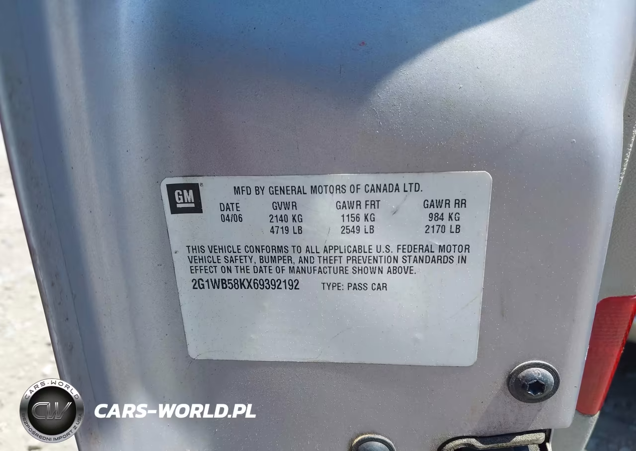 2006 Chevrolet Impala Ls VIN:2G1WB58KX69392192 - 9